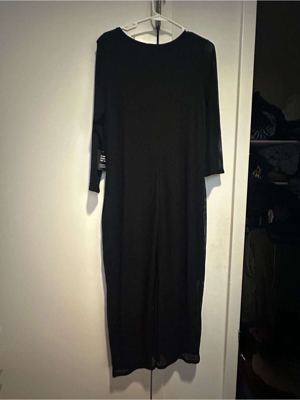 🆕 Express Black Button-Front Maxi Dress with V-Neck - Picture 5 of 5